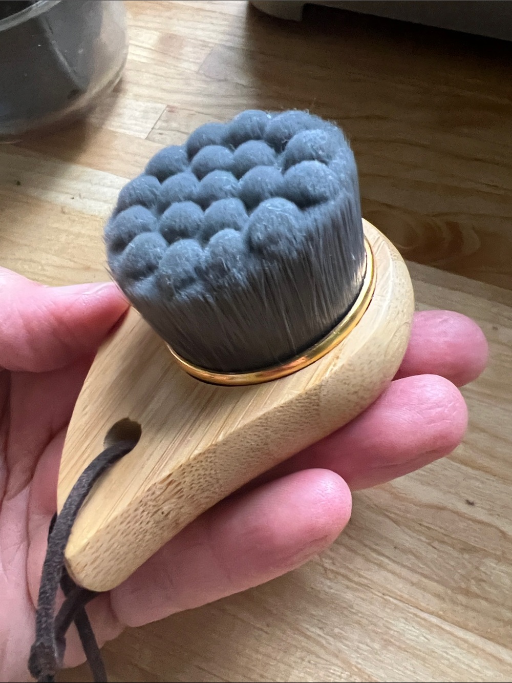 Free with Purchase! Bamboo Facial Cleansing Brush with Soft Gray Bristles